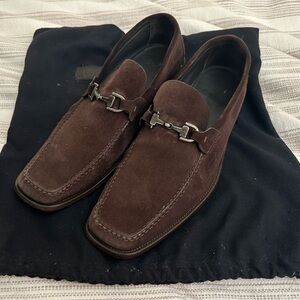 Hugo Boss Suede Loafers - Chocolate Brown